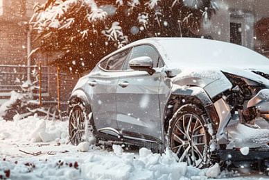 Оценка ущерба от падения снега на автомобиль